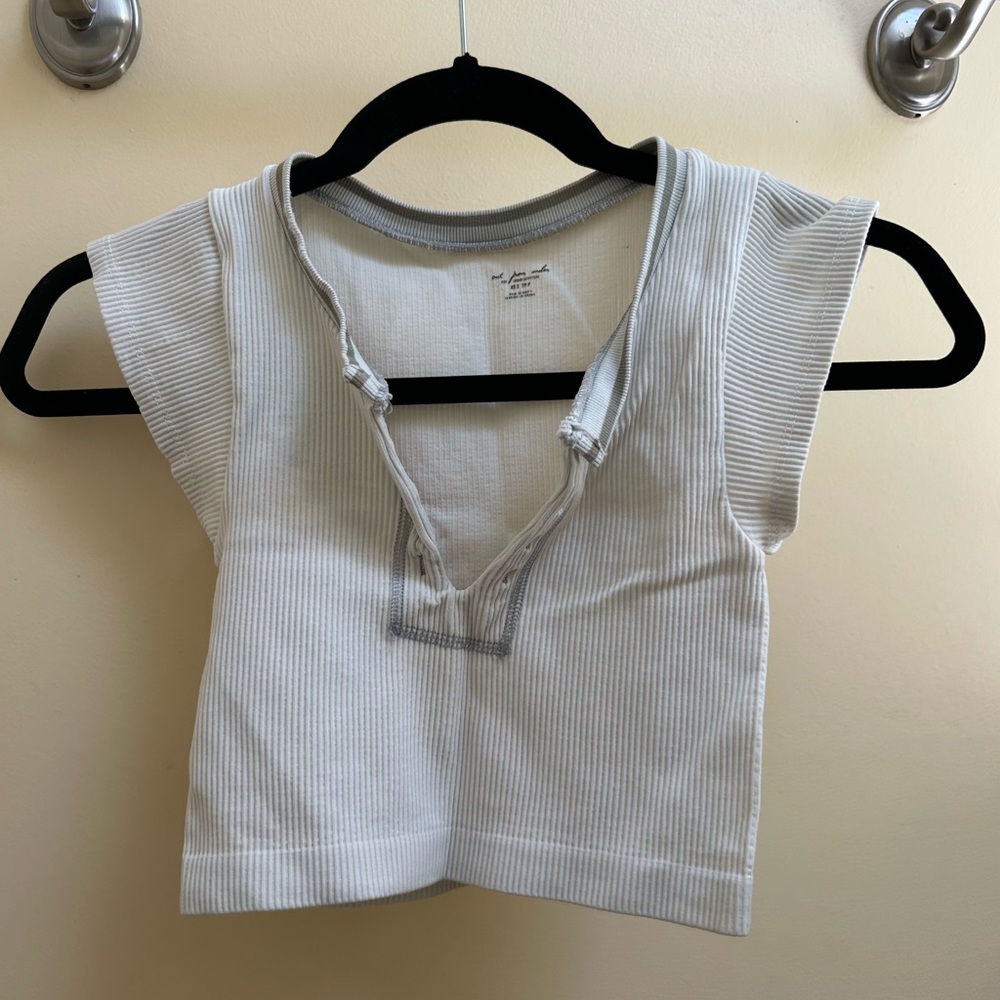 White Urban Outfitters Out From Under Go For Gold Seamless Top